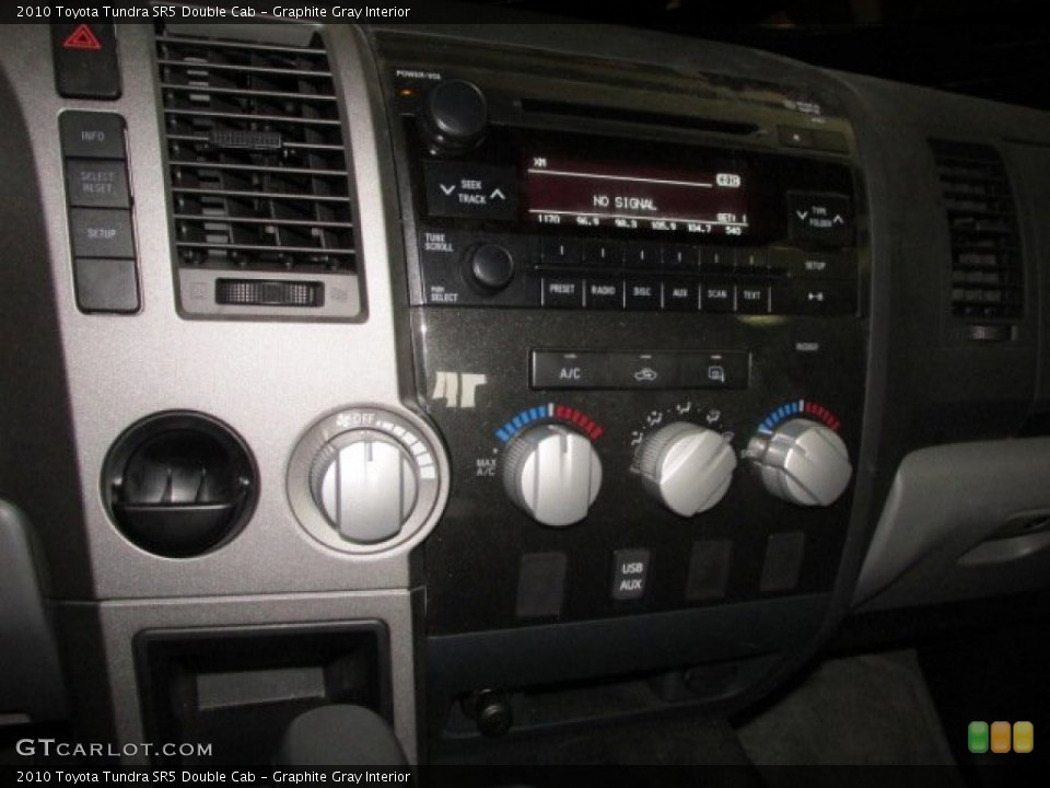 Graphite Gray Interior Controls for the 2010 Toyota Tundra SR5 Double Cab #87228856