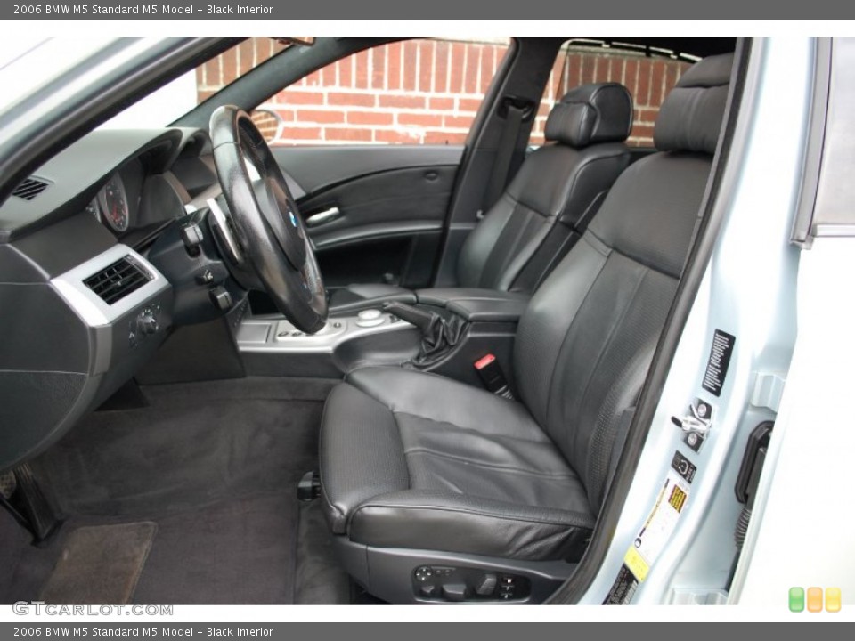 Black Interior Front Seat for the 2006 BMW M5  #87231780