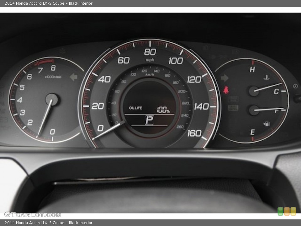 Black Interior Gauges for the 2014 Honda Accord LX-S Coupe #87233022