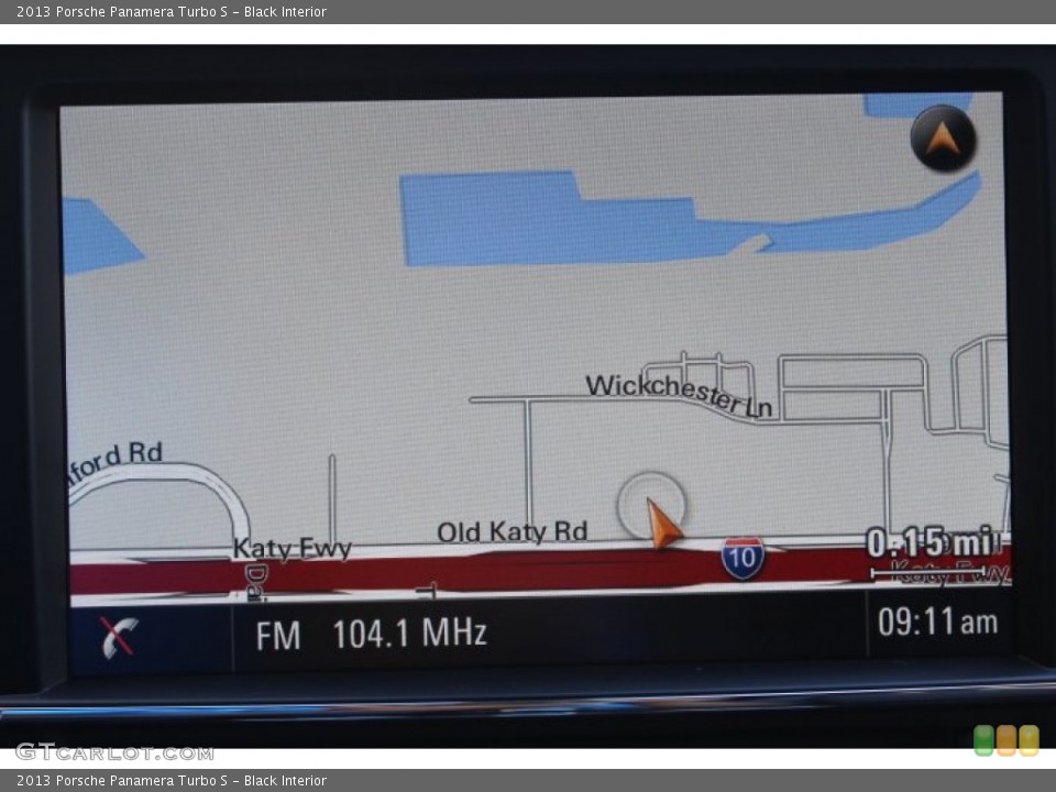 Black Interior Navigation for the 2013 Porsche Panamera Turbo S #87233142