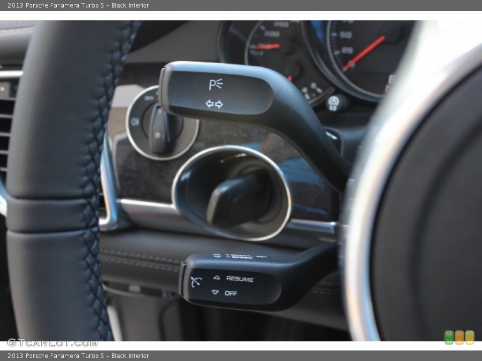 Black Interior Controls for the 2013 Porsche Panamera Turbo S #87233340