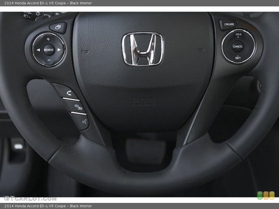 Black Interior Controls for the 2014 Honda Accord EX-L V6 Coupe #87233370