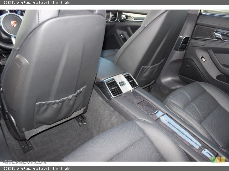 Black Interior Rear Seat for the 2013 Porsche Panamera Turbo S #87233427