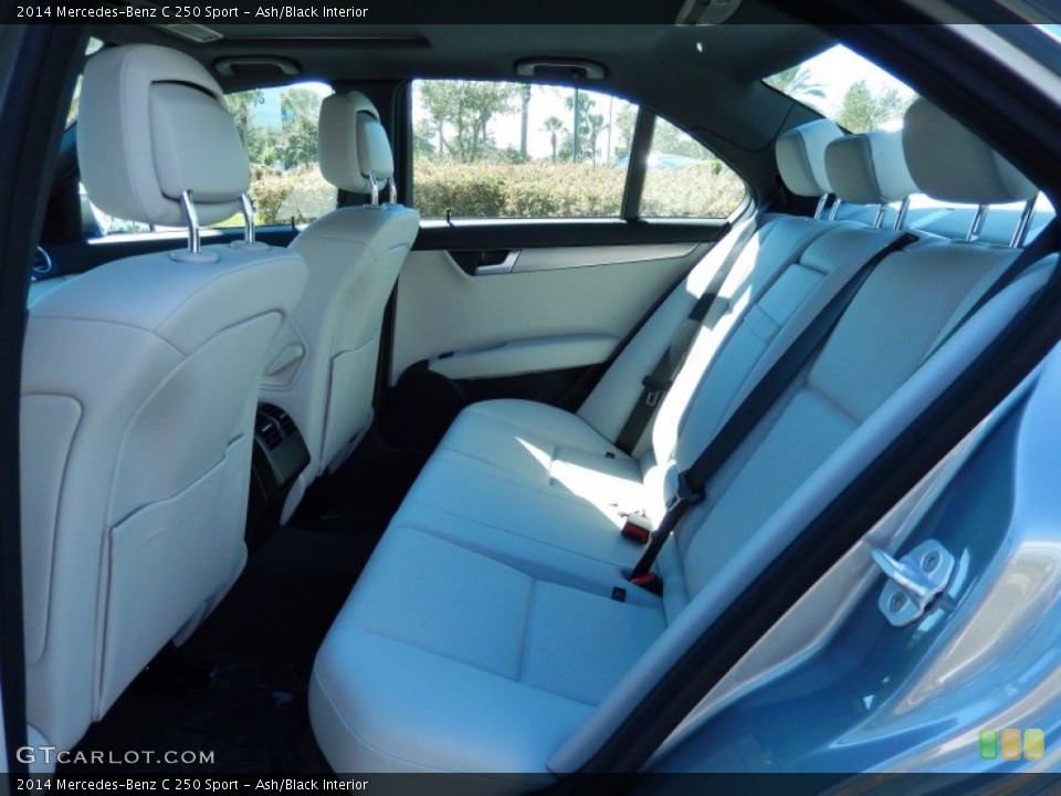Ash/Black Interior Rear Seat for the 2014 Mercedes-Benz C 250 Sport #87233628