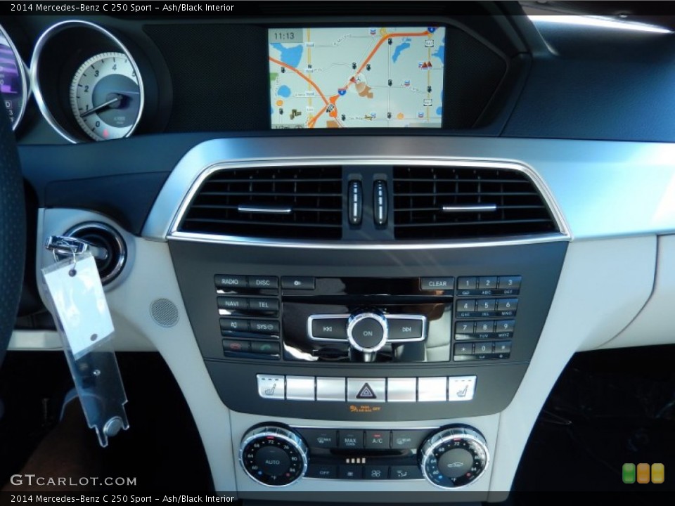 Ash/Black Interior Controls for the 2014 Mercedes-Benz C 250 Sport #87233739