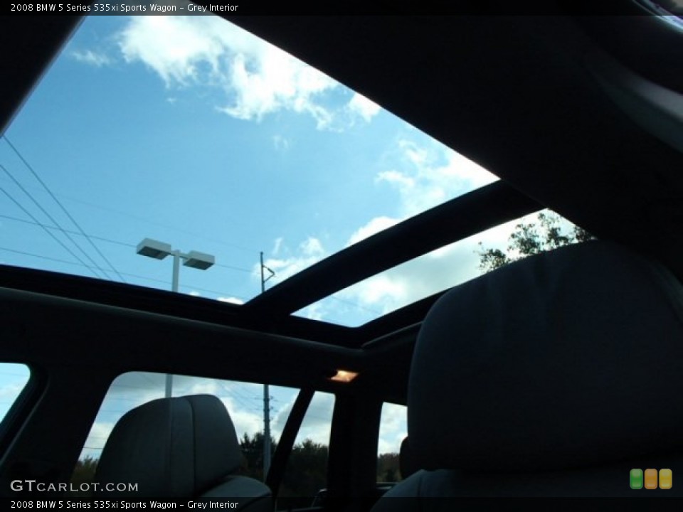 Grey Interior Sunroof for the 2008 BMW 5 Series 535xi Sports Wagon #87234504