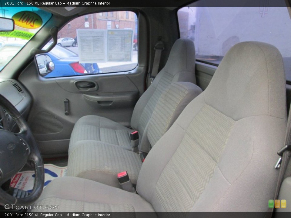 Medium Graphite Interior Front Seat for the 2001 Ford F150 XL Regular Cab #87235823