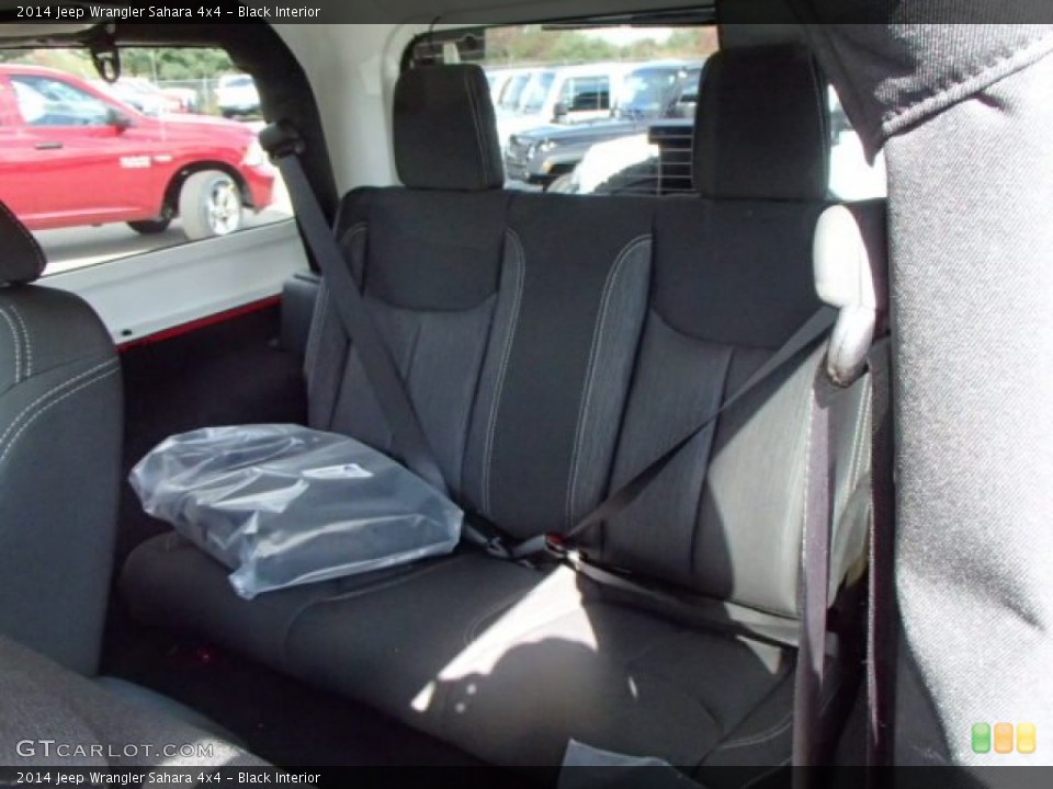 Black Interior Rear Seat for the 2014 Jeep Wrangler Sahara 4x4 #87237987