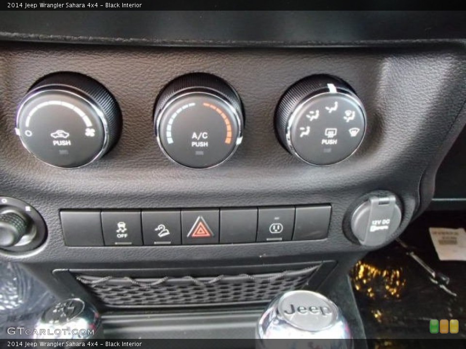 Black Interior Controls for the 2014 Jeep Wrangler Sahara 4x4 #87238104