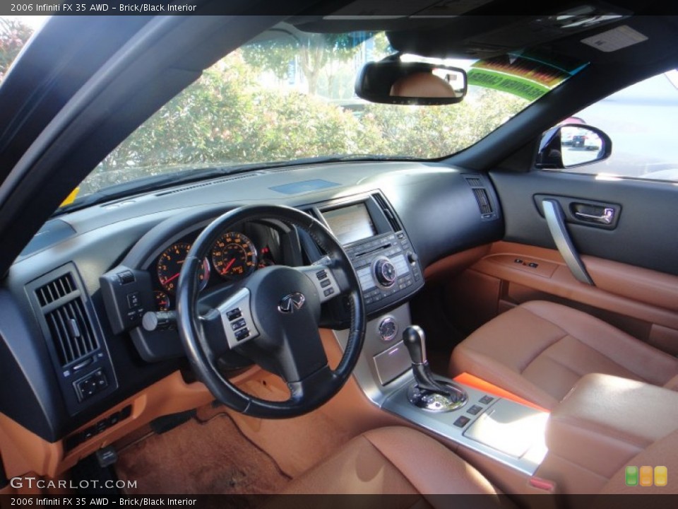 Brick/Black Interior Prime Interior for the 2006 Infiniti FX 35 AWD #87238655