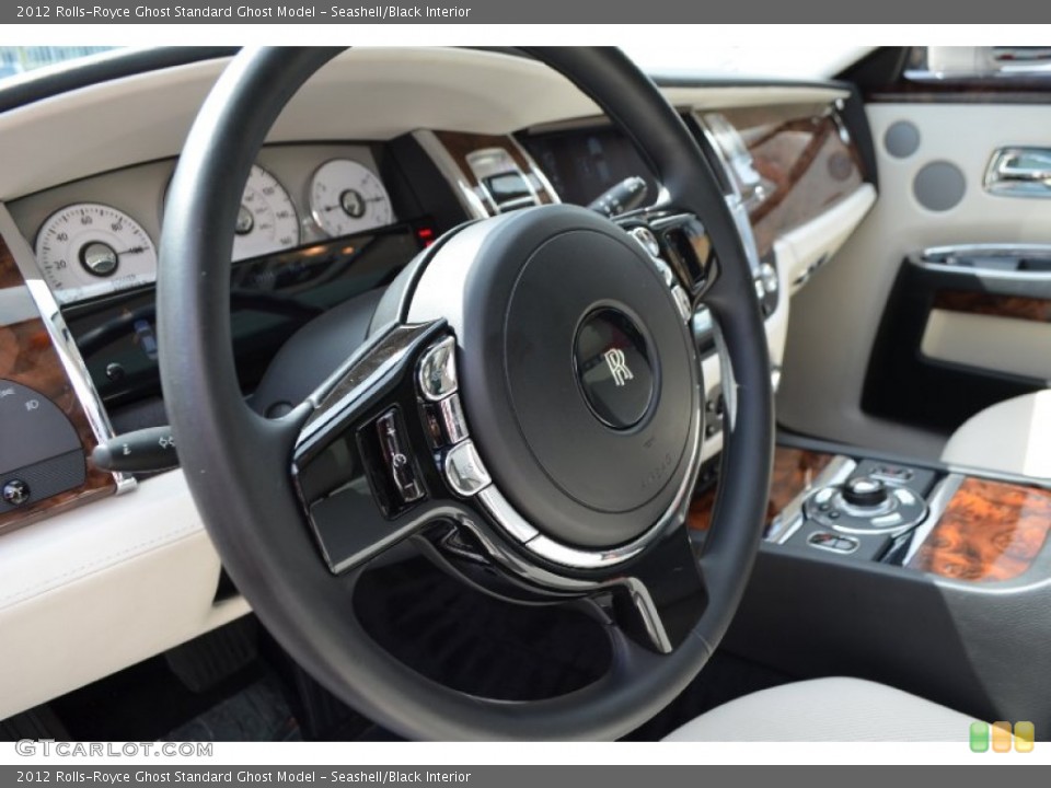 Seashell/Black Interior Steering Wheel for the 2012 Rolls-Royce Ghost  #87238785