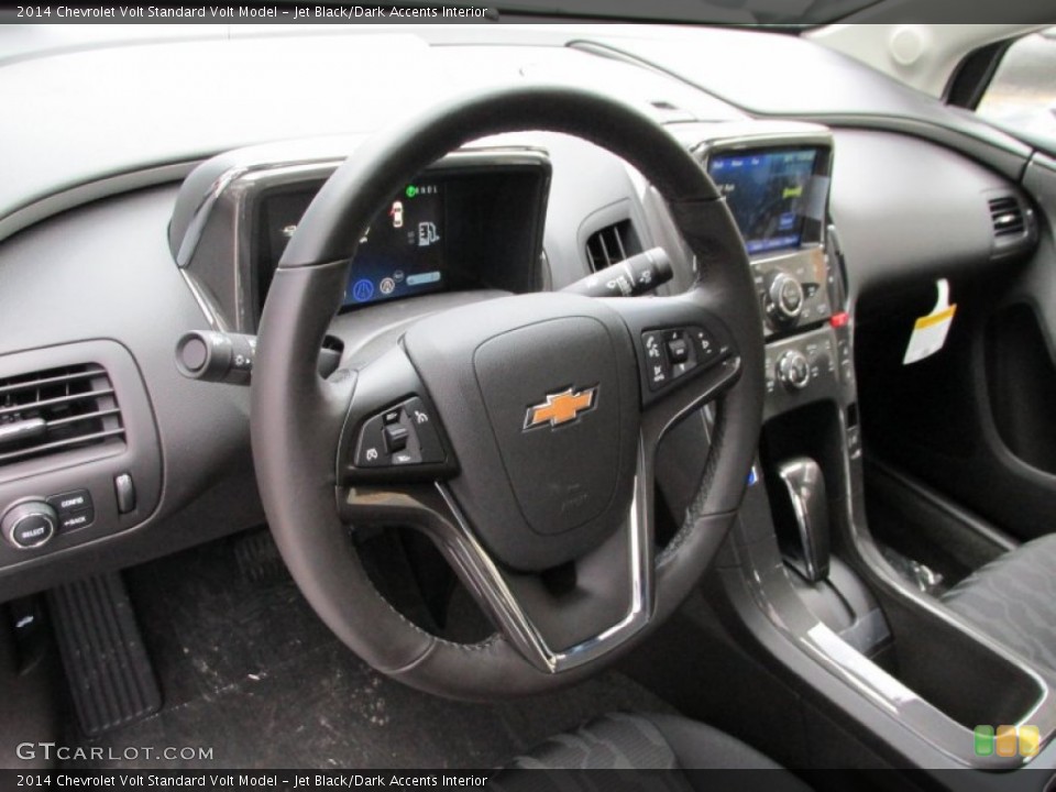 Jet Black/Dark Accents Interior Steering Wheel for the 2014 Chevrolet Volt  #87246310