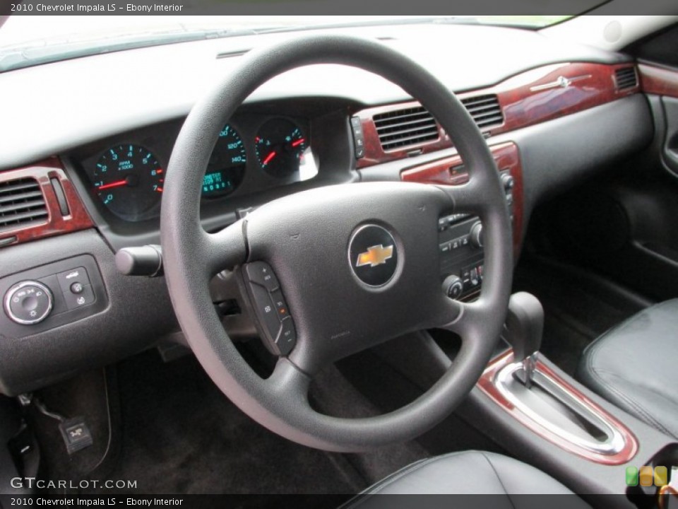 Ebony Interior Steering Wheel for the 2010 Chevrolet Impala LS #87247107