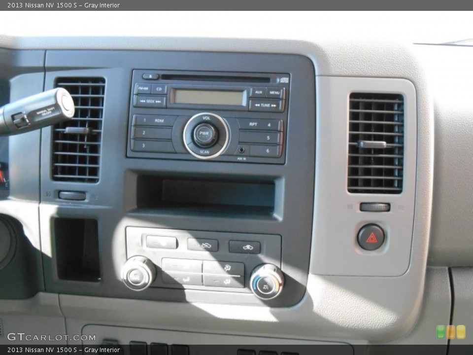 Gray Interior Controls for the 2013 Nissan NV 1500 S #87249351