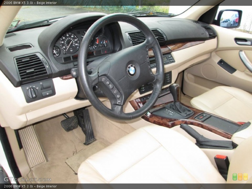 Beige 2006 BMW X5 Interiors
