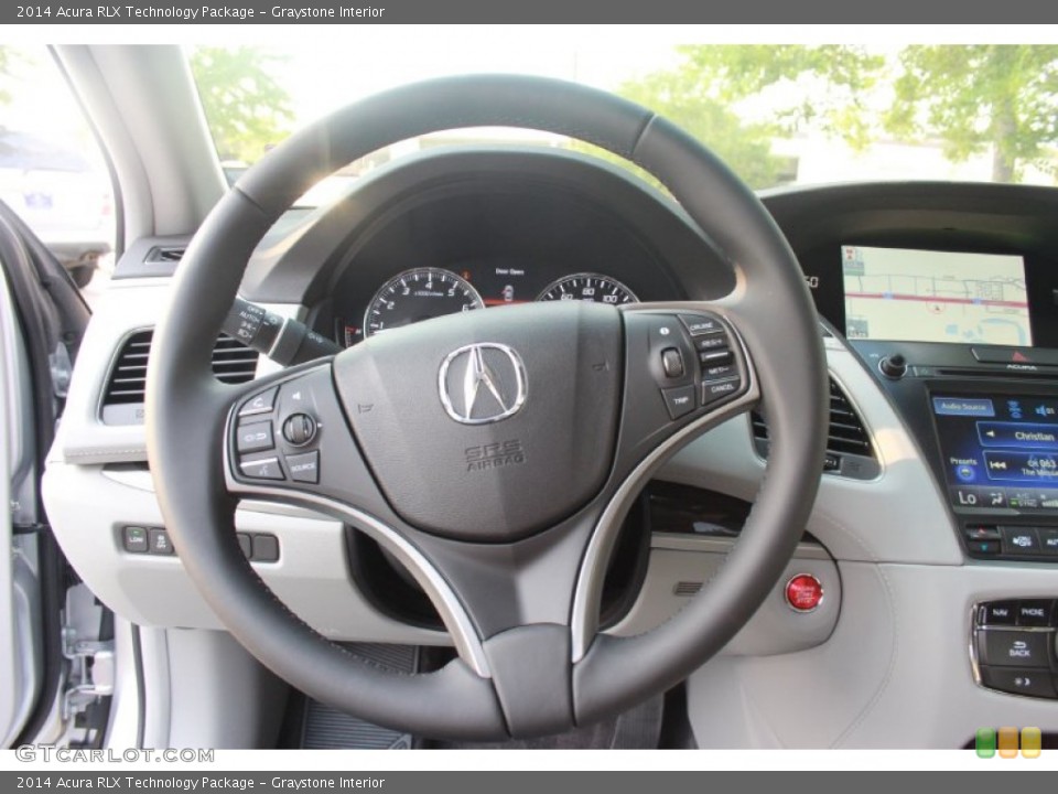 Graystone Interior Steering Wheel for the 2014 Acura RLX Technology Package #87253077