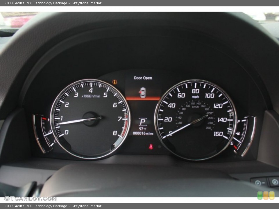 Graystone Interior Gauges for the 2014 Acura RLX Technology Package #87253263