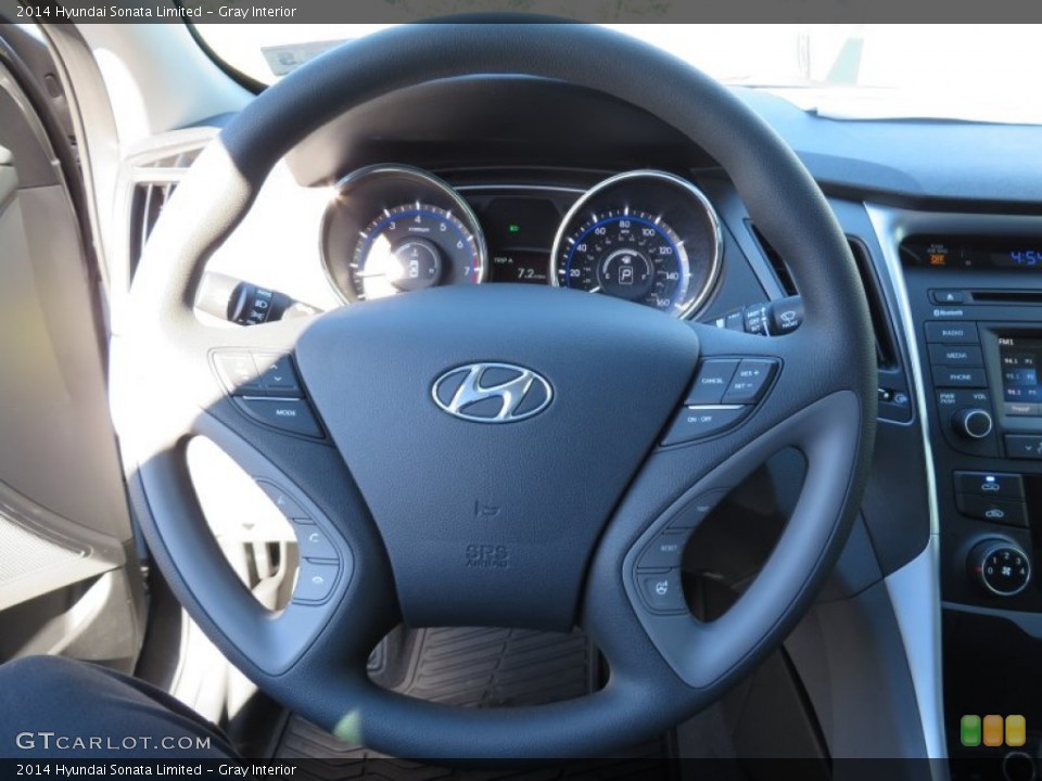 Gray Interior Steering Wheel for the 2014 Hyundai Sonata Limited #87256179