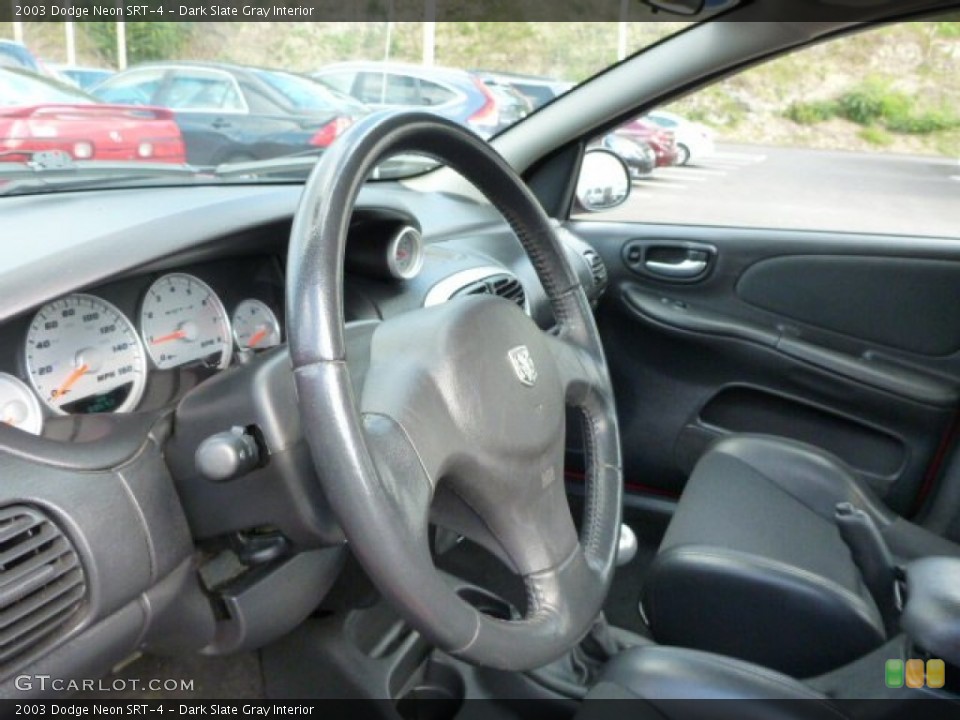 Dark Slate Gray Interior Steering Wheel for the 2003 Dodge Neon SRT-4 #87256779