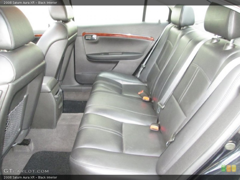 Black Interior Rear Seat for the 2008 Saturn Aura XR #87261363