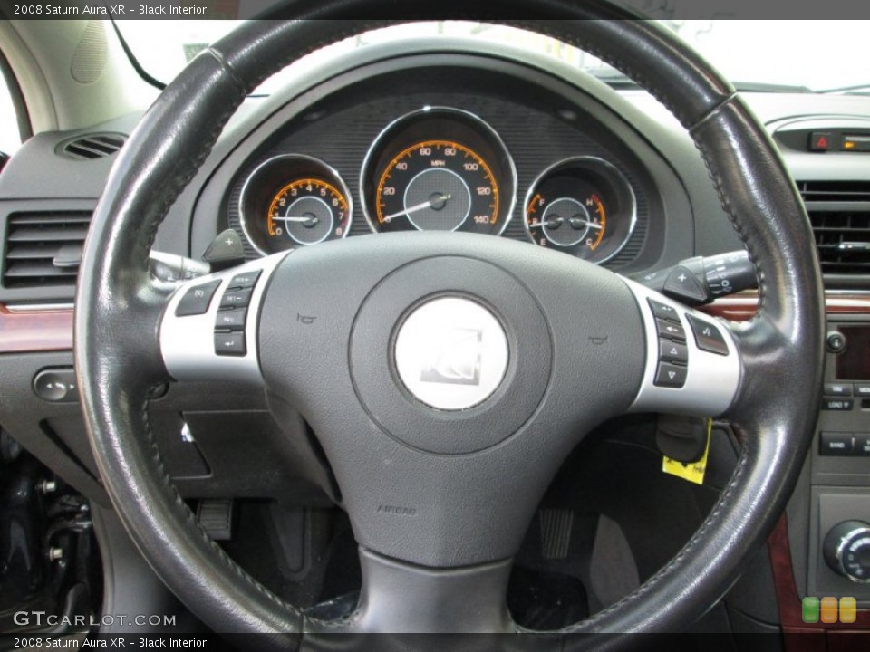 Black Interior Steering Wheel for the 2008 Saturn Aura XR #87261477