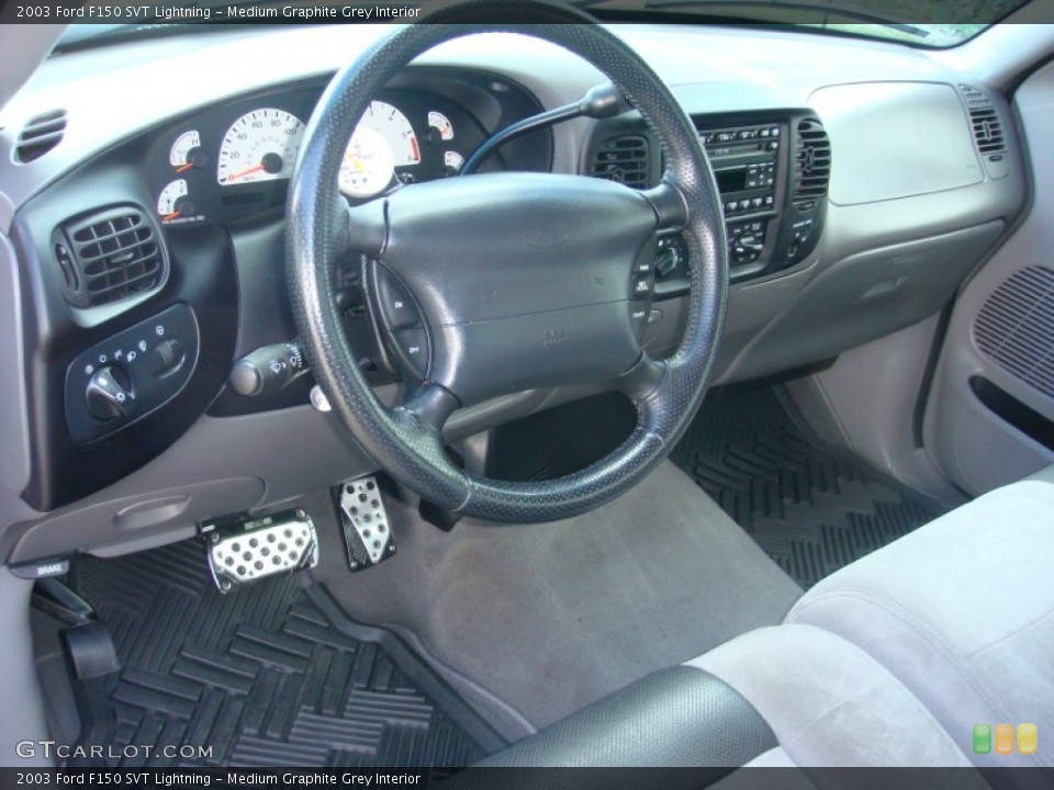Medium Graphite Grey Interior Photo for the 2003 Ford F150 SVT Lightning #87263478