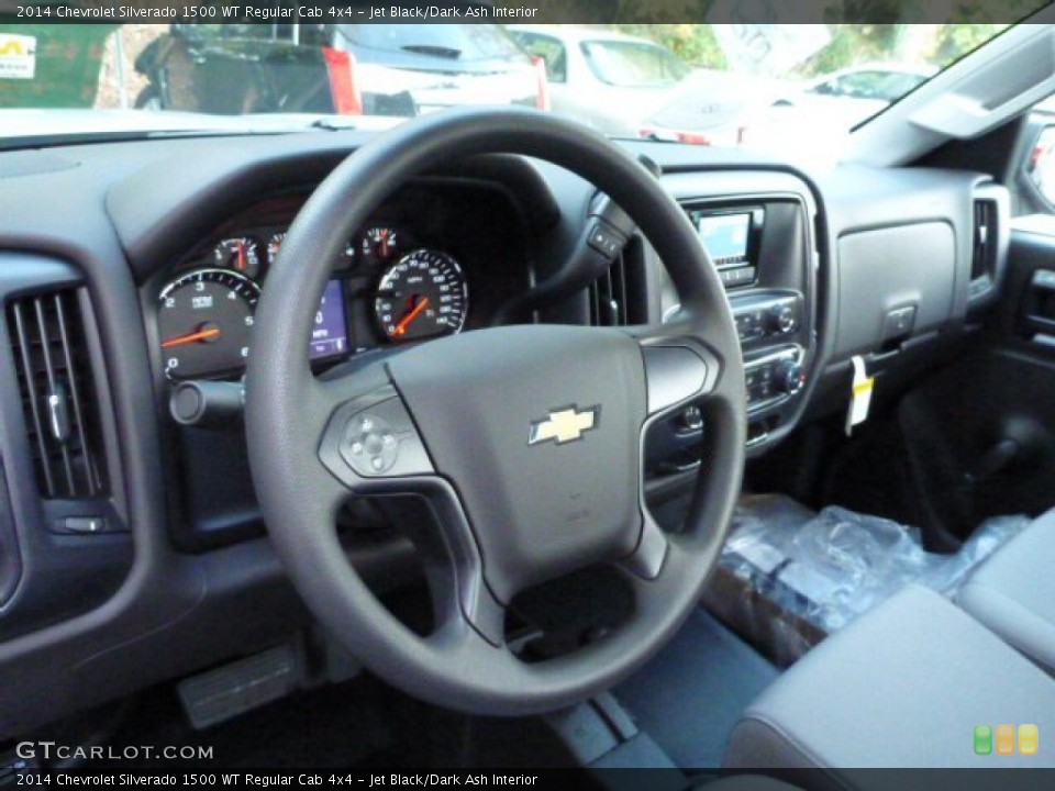 Jet Black/Dark Ash Interior Steering Wheel for the 2014 Chevrolet Silverado 1500 WT Regular Cab 4x4 #87263958