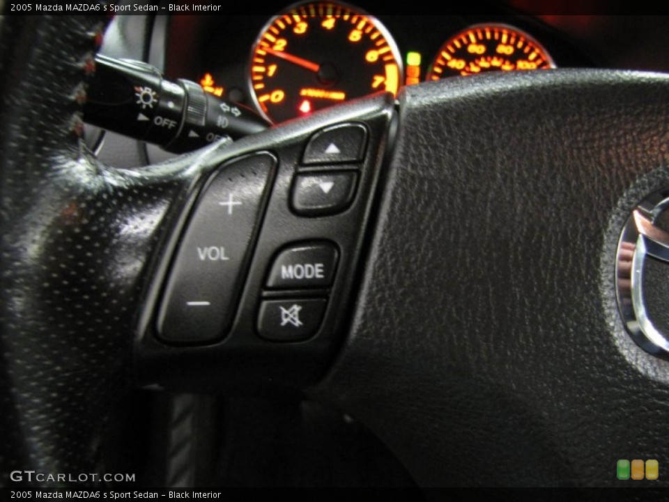 Black Interior Controls for the 2005 Mazda MAZDA6 s Sport Sedan #87267627