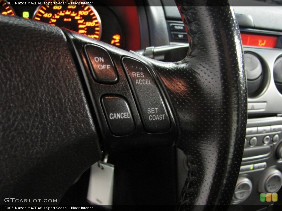 Black Interior Controls for the 2005 Mazda MAZDA6 s Sport Sedan #87267651