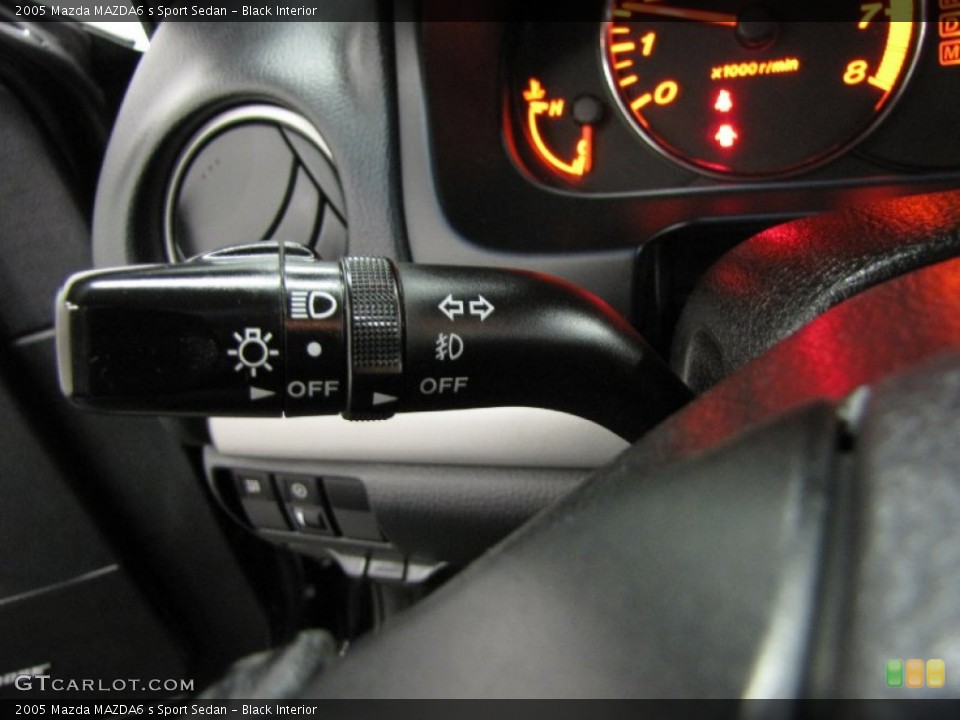 Black Interior Controls for the 2005 Mazda MAZDA6 s Sport Sedan #87267666