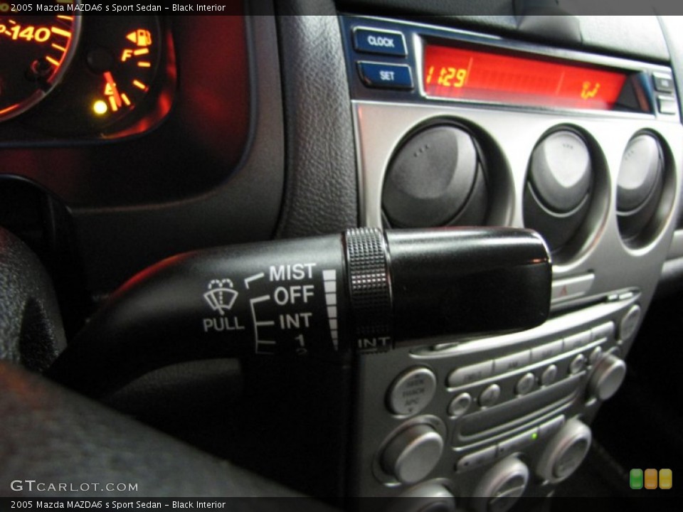 Black Interior Controls for the 2005 Mazda MAZDA6 s Sport Sedan #87267690