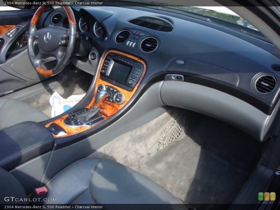 Charcoal Interior Dashboard for the 2004 Mercedes-Benz SL 500 Roadster #87268974