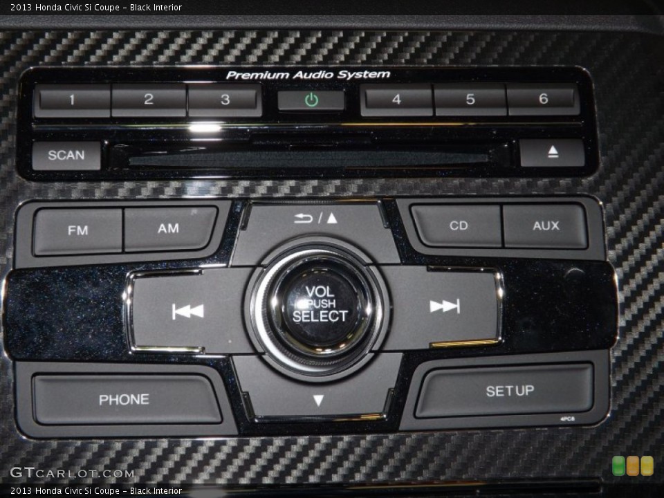 Black Interior Controls for the 2013 Honda Civic Si Coupe #87269529