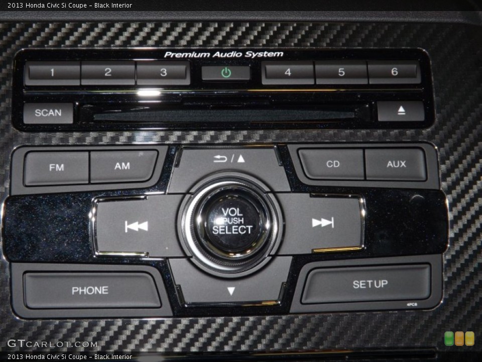 Black Interior Controls for the 2013 Honda Civic Si Coupe #87269529