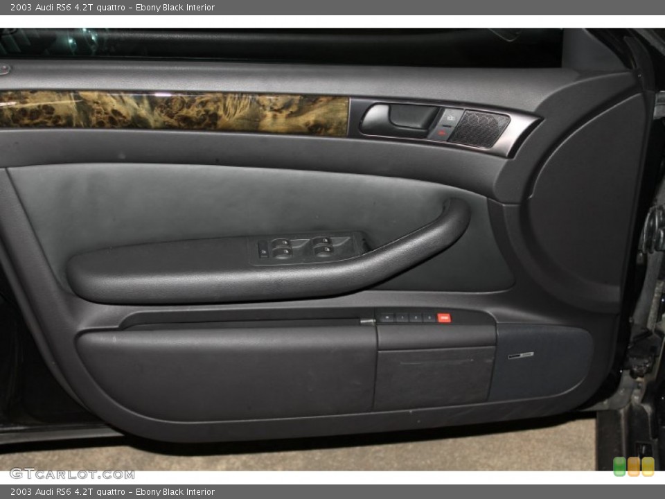 Ebony Black Interior Door Panel for the 2003 Audi RS6 4.2T quattro #87270081