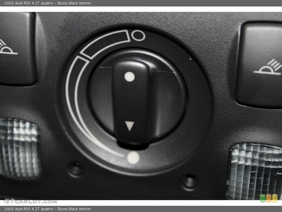 Ebony Black Interior Controls for the 2003 Audi RS6 4.2T quattro #87270201
