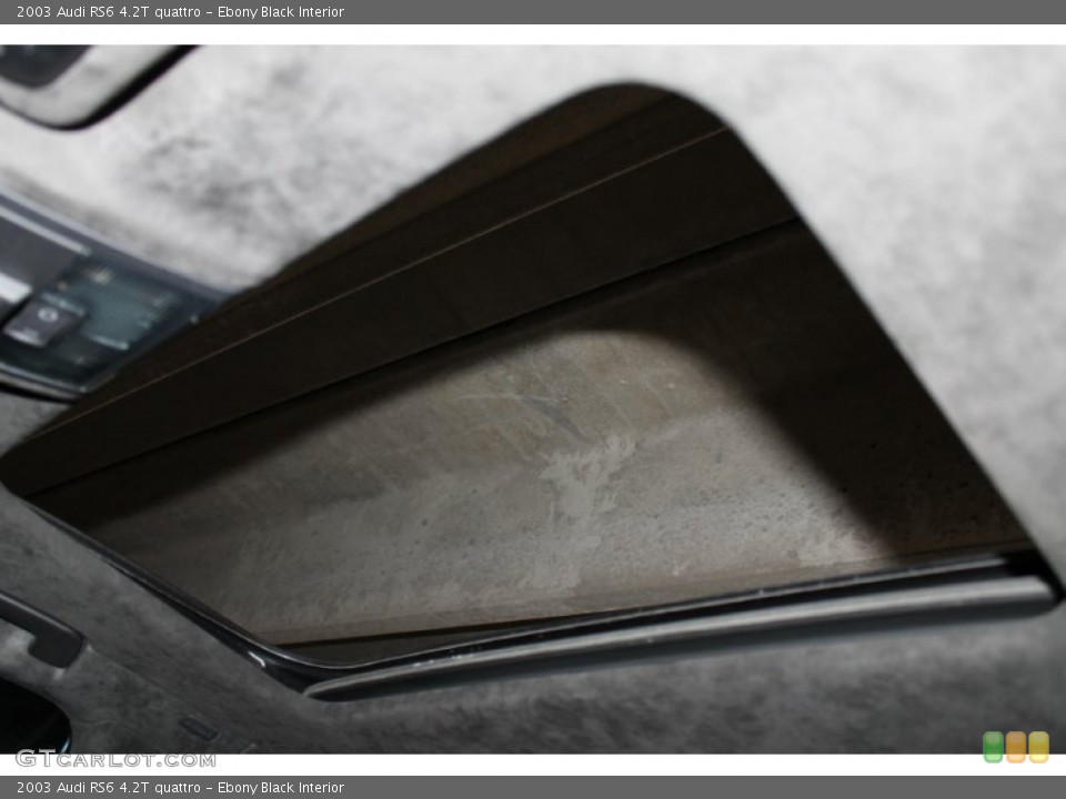 Ebony Black Interior Sunroof for the 2003 Audi RS6 4.2T quattro #87270210