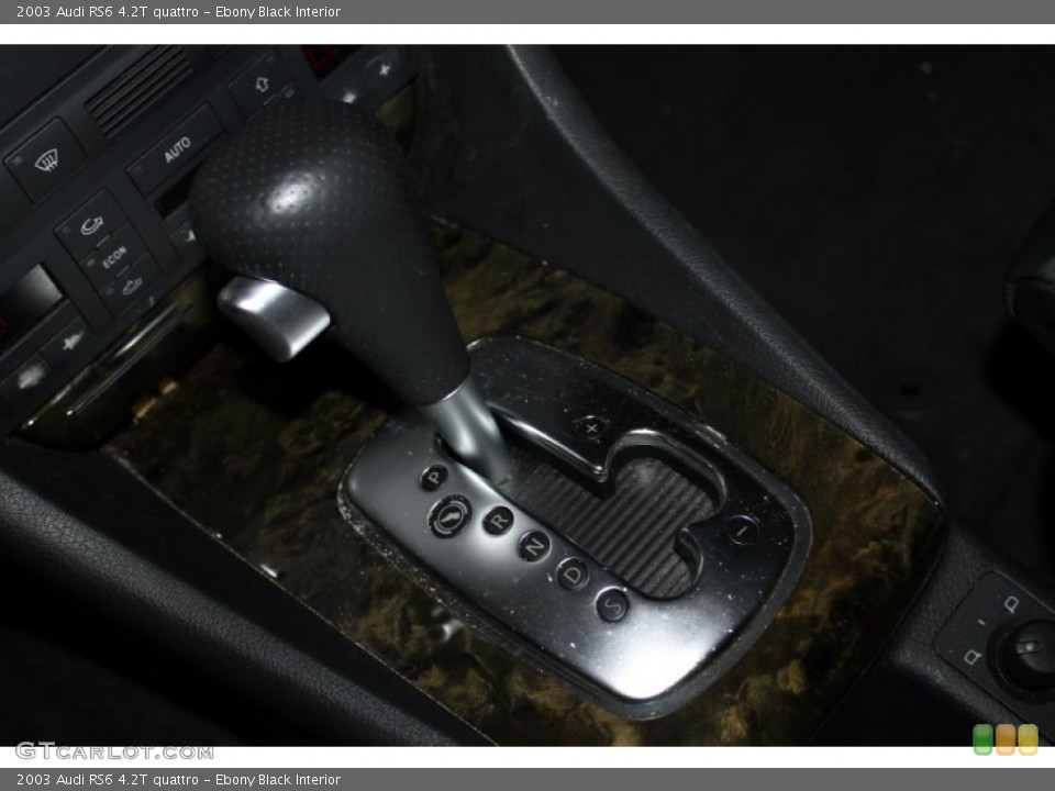 Ebony Black Interior Transmission for the 2003 Audi RS6 4.2T quattro #87270246