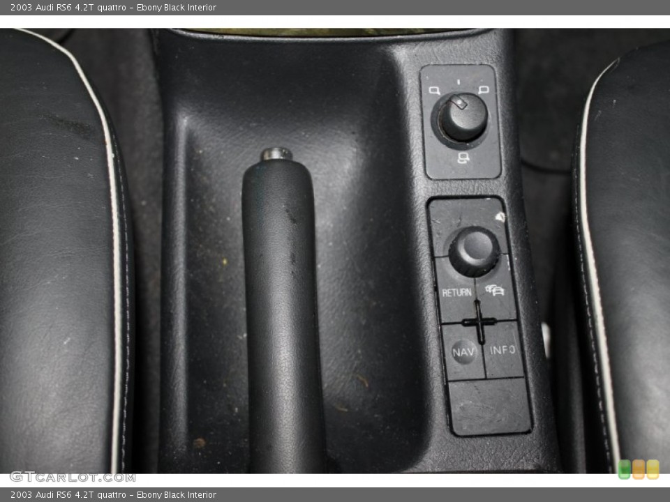 Ebony Black Interior Controls for the 2003 Audi RS6 4.2T quattro #87270267