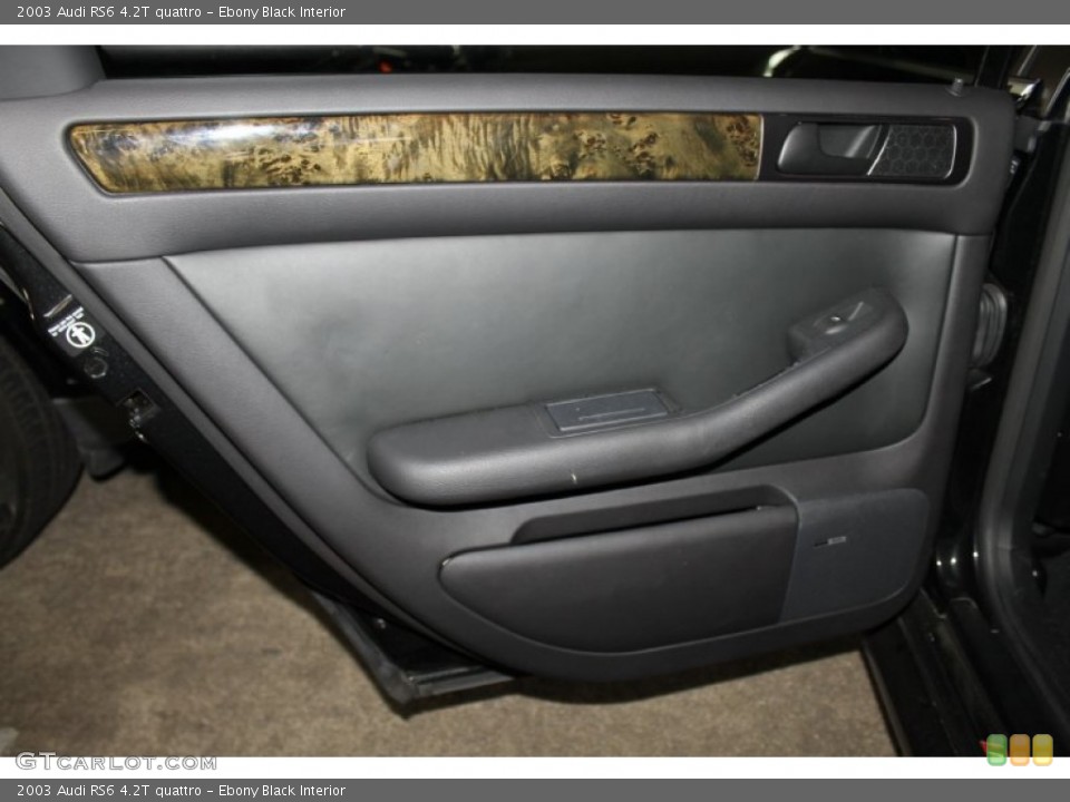 Ebony Black Interior Door Panel for the 2003 Audi RS6 4.2T quattro #87270324