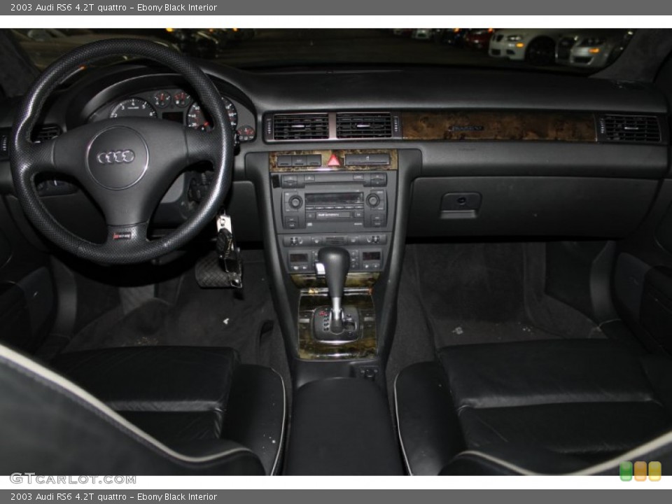 Ebony Black Interior Dashboard for the 2003 Audi RS6 4.2T quattro #87270393