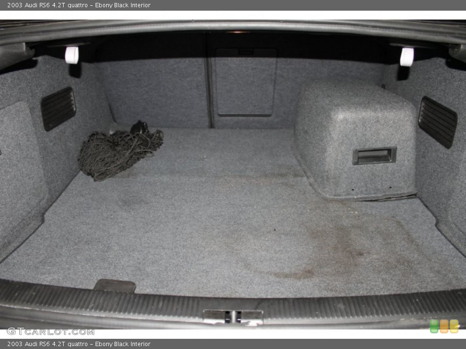 Ebony Black Interior Trunk for the 2003 Audi RS6 4.2T quattro #87270411