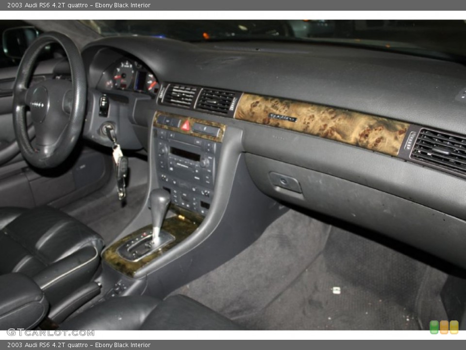 Ebony Black Interior Dashboard for the 2003 Audi RS6 4.2T quattro #87270483