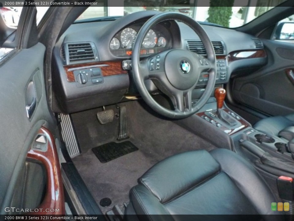 Black Interior Prime Interior for the 2000 BMW 3 Series 323i Convertible #87270765