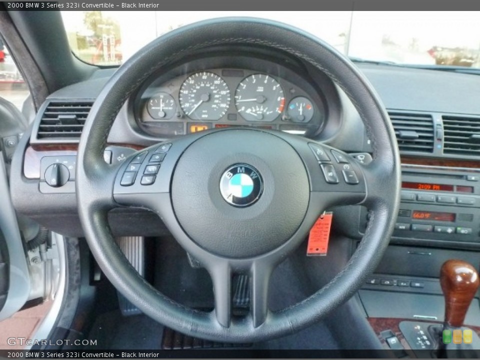 Black Interior Steering Wheel for the 2000 BMW 3 Series 323i Convertible #87270807
