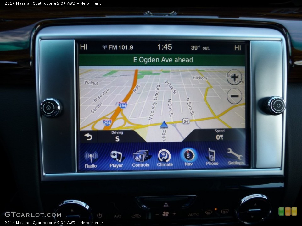 Nero Interior Navigation for the 2014 Maserati Quattroporte S Q4 AWD #87271908