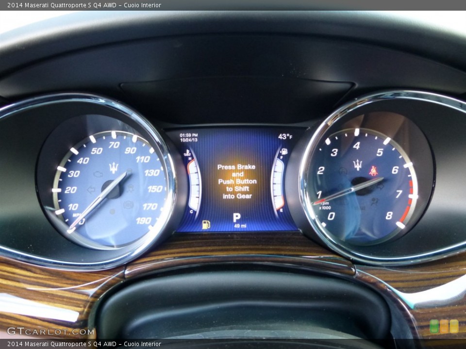 Cuoio Interior Gauges for the 2014 Maserati Quattroporte S Q4 AWD #87272403