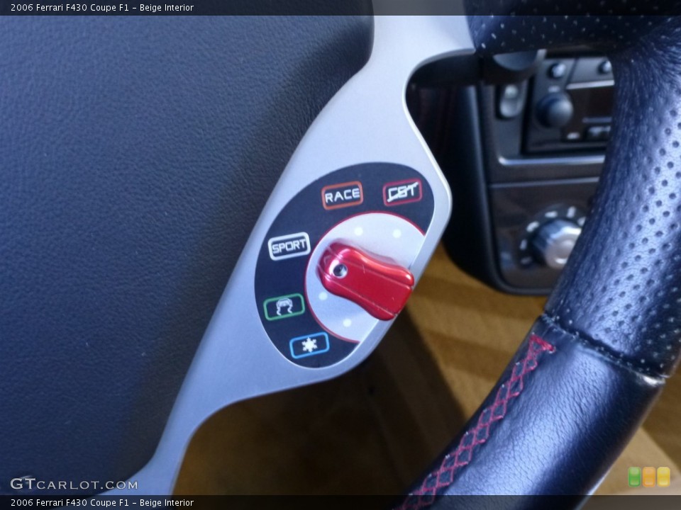 Beige Interior Controls for the 2006 Ferrari F430 Coupe F1 #87272895