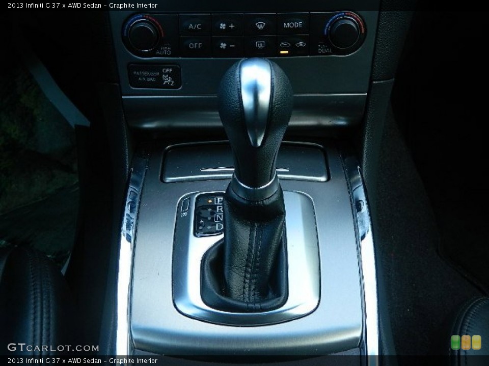 Graphite Interior Transmission for the 2013 Infiniti G 37 x AWD Sedan #87273546