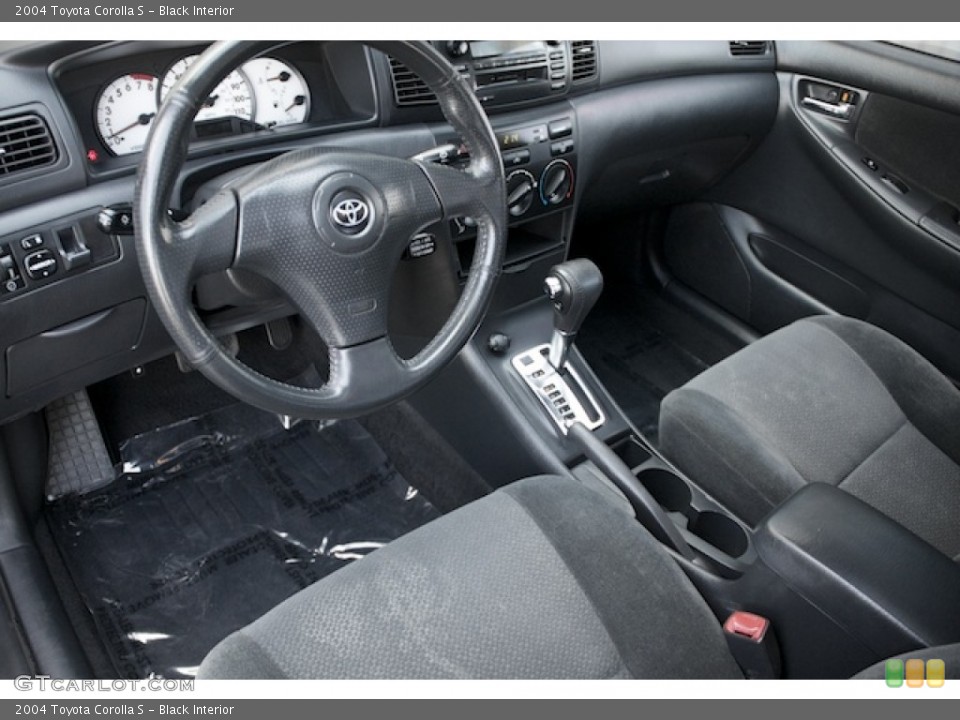 Black 2004 Toyota Corolla Interiors